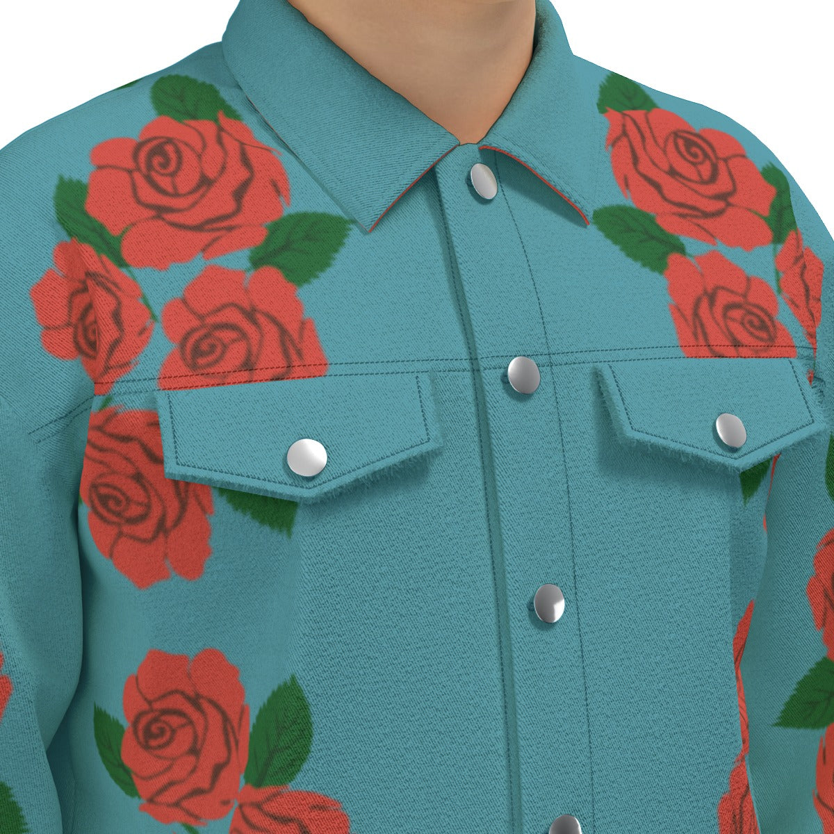 All-Over Print Unisex Lapel Jacket | 245GSM Cotton