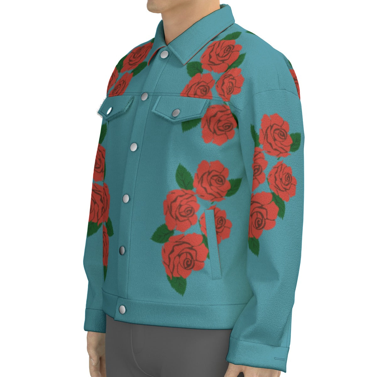 All-Over Print Unisex Lapel Jacket | 245GSM Cotton
