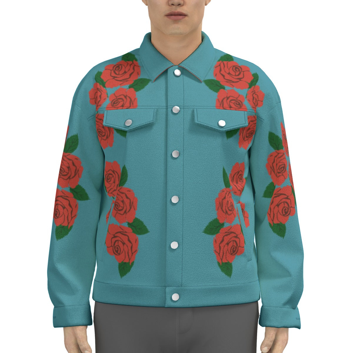 All-Over Print Unisex Lapel Jacket | 245GSM Cotton