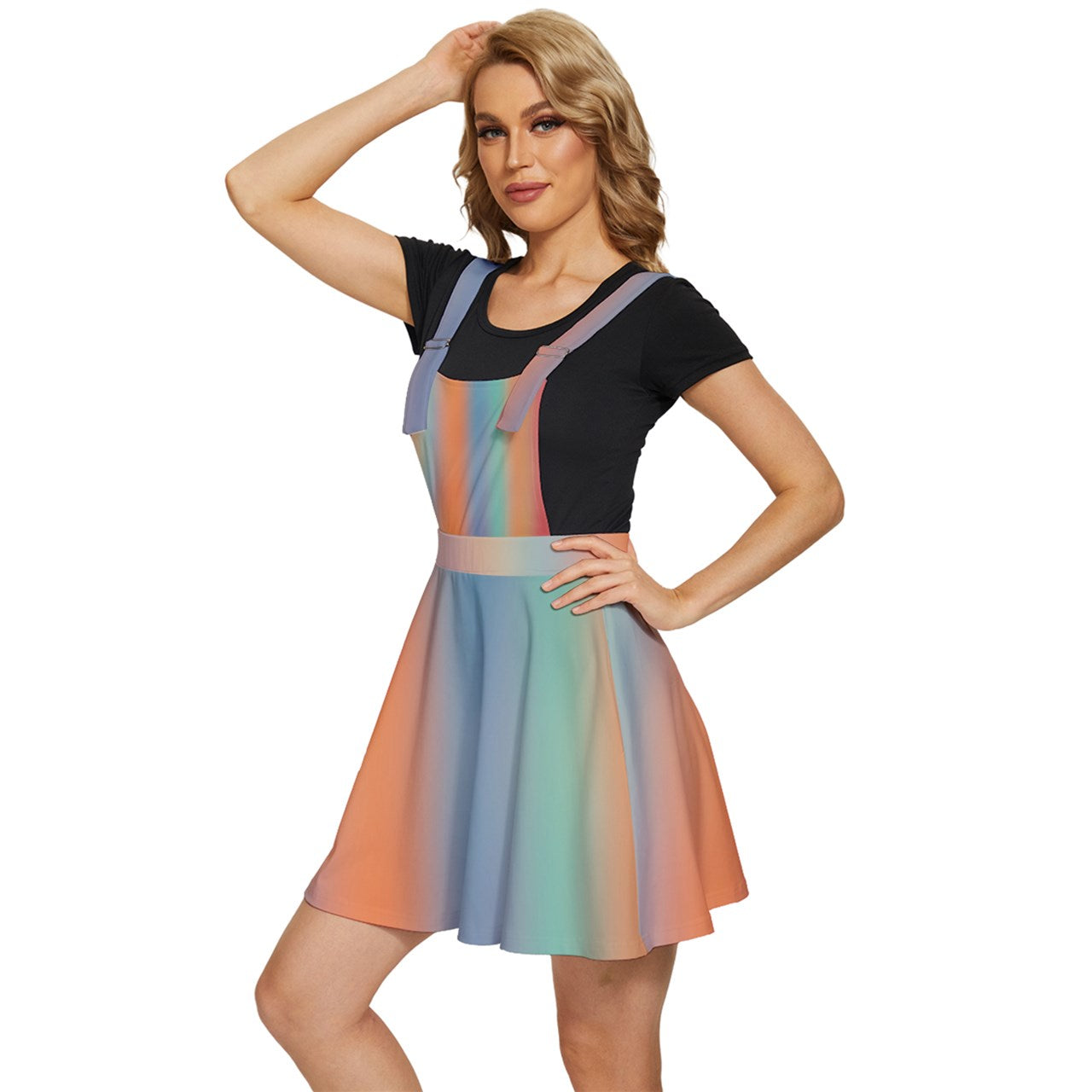 Rainbow Sherbert Pinafore Dress