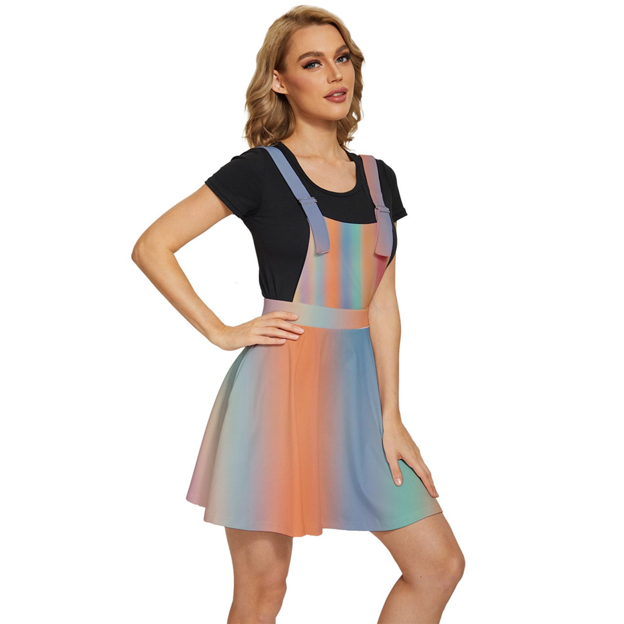 Rainbow Sherbert Pinafore Dress