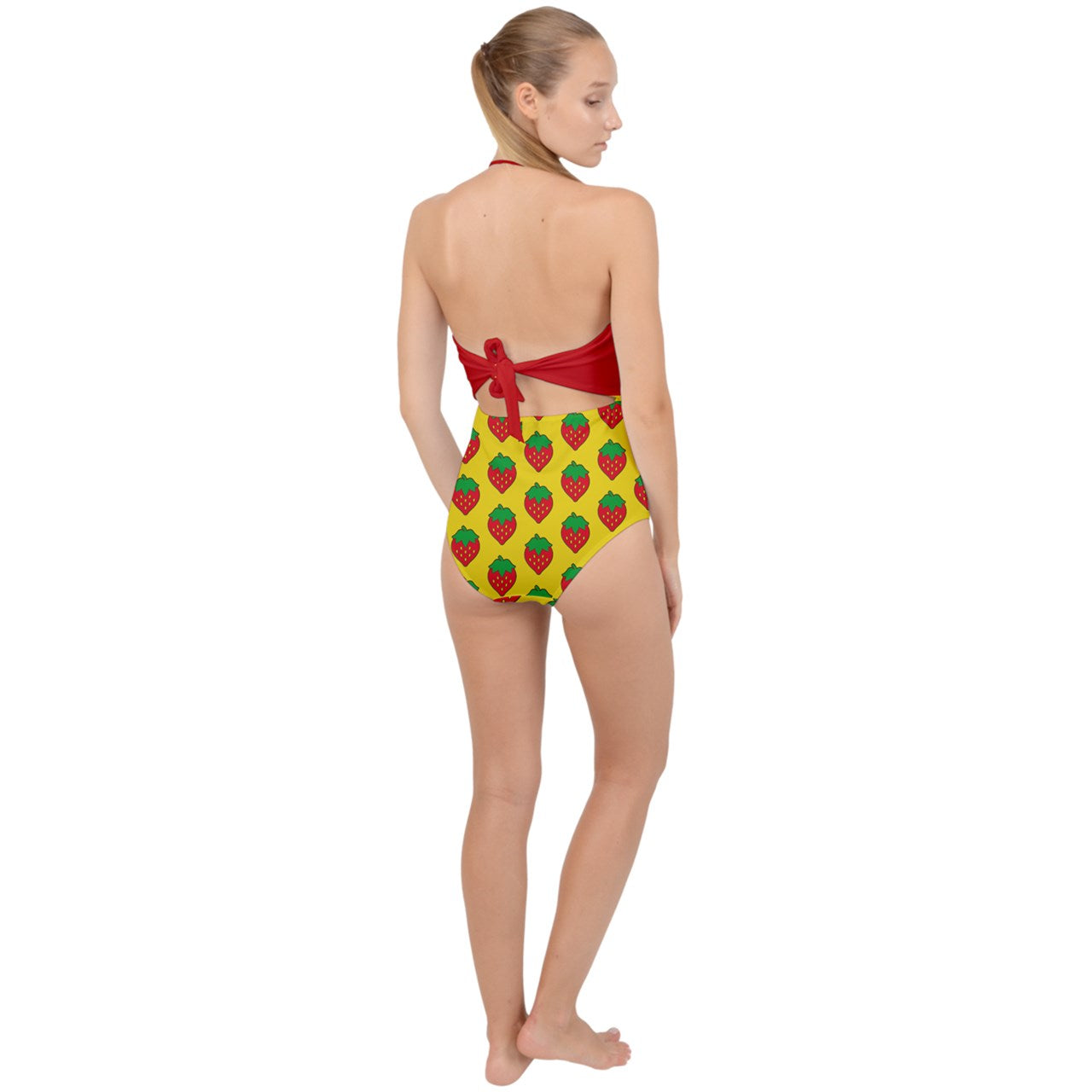 Strawberry Fields Scallop Top Cut Out Swimsuit